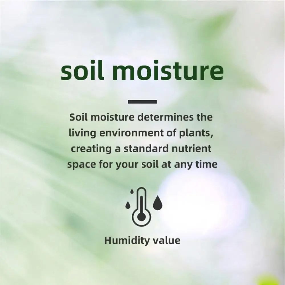 Soil Moisture Tester Humidimetre Meter Detector for Garden Plants Flowers Moisture Measurement Garden Tools Water Droplets Shape