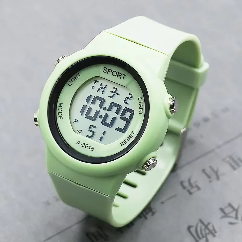 Cat-Ear Kids Watch with Bracelet Waterproof Digital Watch LED Sports Electronic Wristwatch for Girls Boys Students Children Gift
