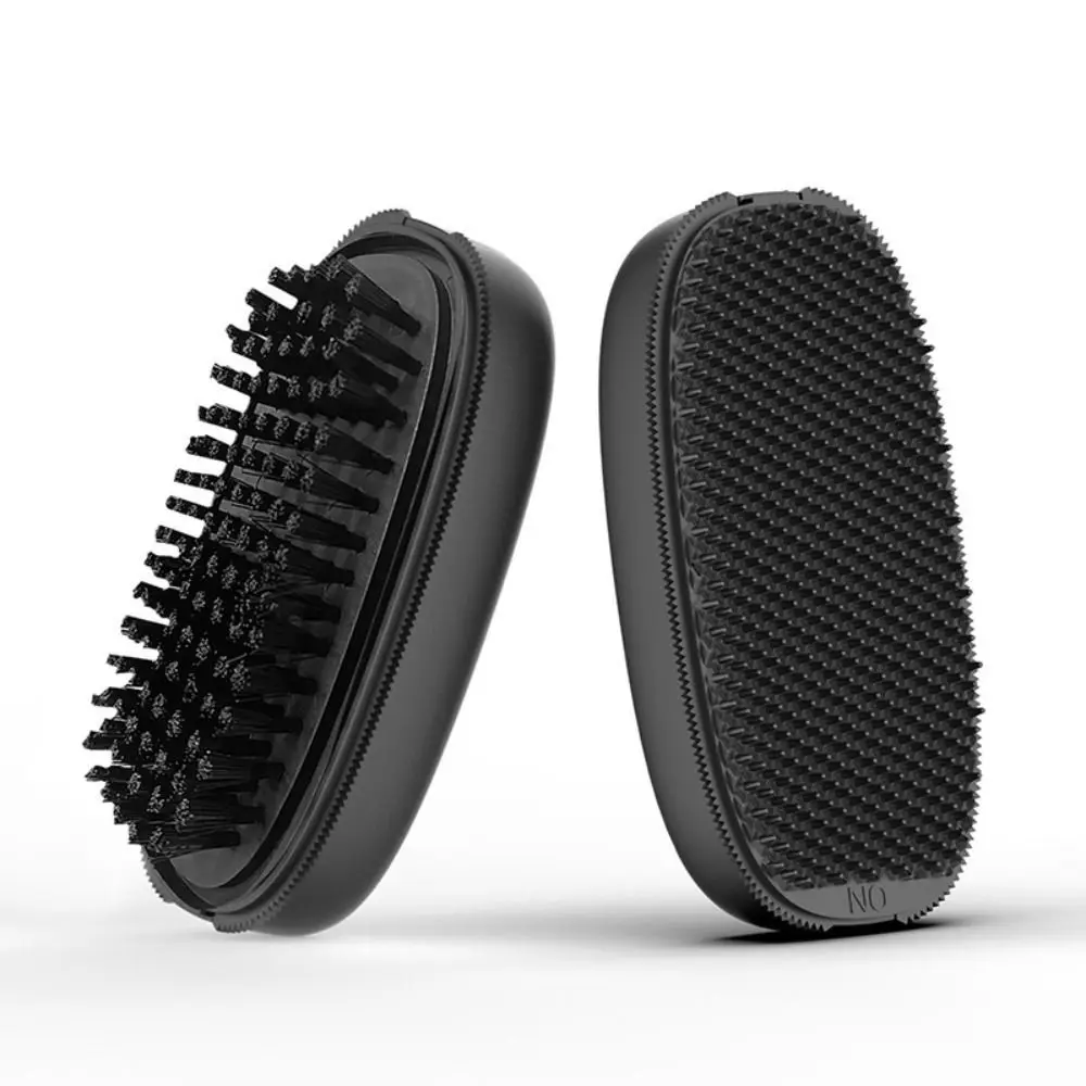 Brosse de toilettage multifonctionnelle pour animaux de compagnie, élimine les puces et les tiques, peigne à queue de bétail noir, soins infirmiers pour chiots