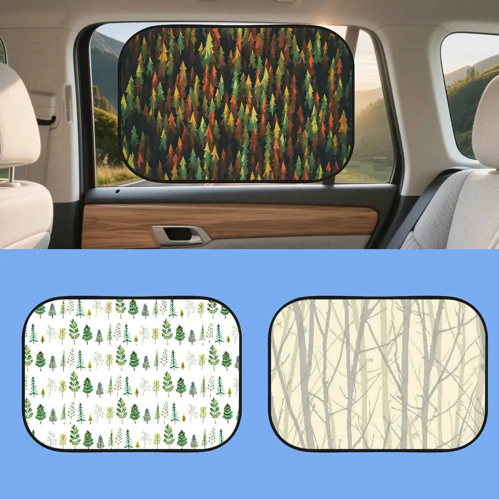 

Tree Pattern 3D Car Window Shading Sun Protection Heat Insulation Sunshade Adsorption ASunshade Side Shield