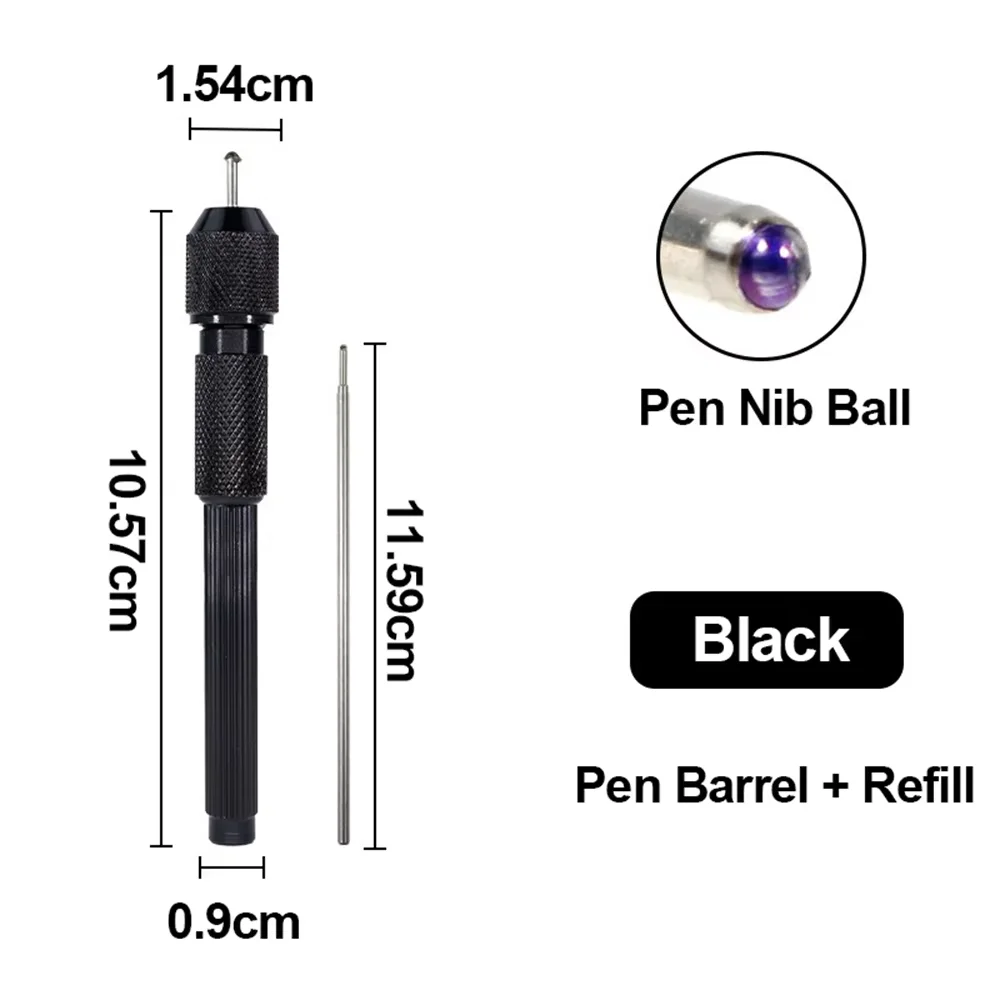 

Metal Ball Point Tattoo Skin Marker Pen Non Slip Manual Tattoo Position Marking Pen for Tattoo Artist 5 Colors Available