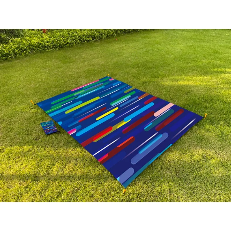 Tide Pad Lightweight Waterproof Oxford Cloth Picnic Mat Lawn Folding Beach Mat Outdoor Party Camping Supplies