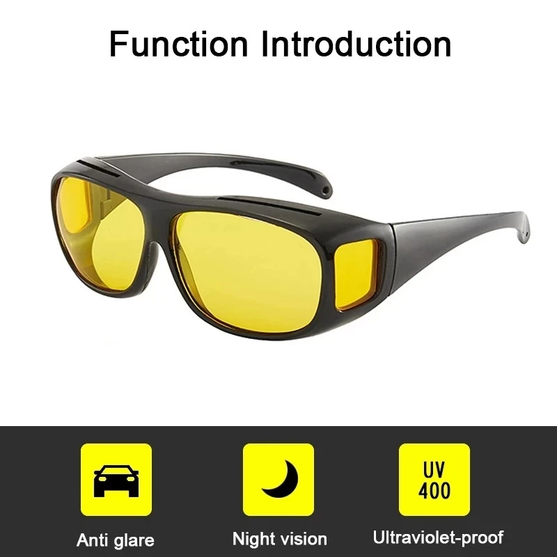 KJOY Creative Drivers Goggles Interior Accessory Protective Gears Sunglasses Night Vision Glasses Anti Glare Car Driving Glass