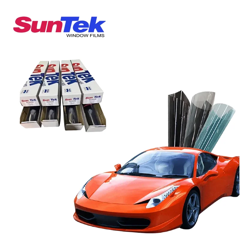 

Керамическая пленка для окон автомобиля Suntek, 8-летняя гарантия, тонированная оконная солнечная пленка, автомобильная солнечная пленка, высококачественный ПЭТ-материал