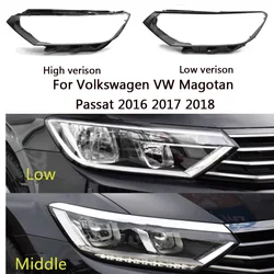 For Magotan B8 For Passat B8 2016 2017 2018 Halogen Front Headlight Shell Headlamp Transparent Lampshade Cover Lens Plexiglass