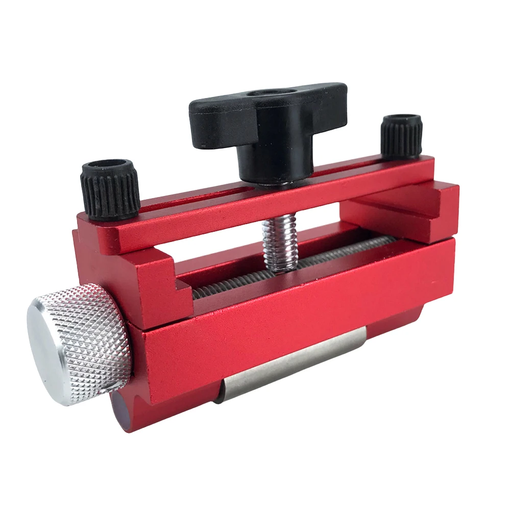 Honing Chisel Fixture Aluminum Alloy Blade Sharpening Holder Manual Metal Wood Chisel Abrasive Tool Adjustable for Woodworking