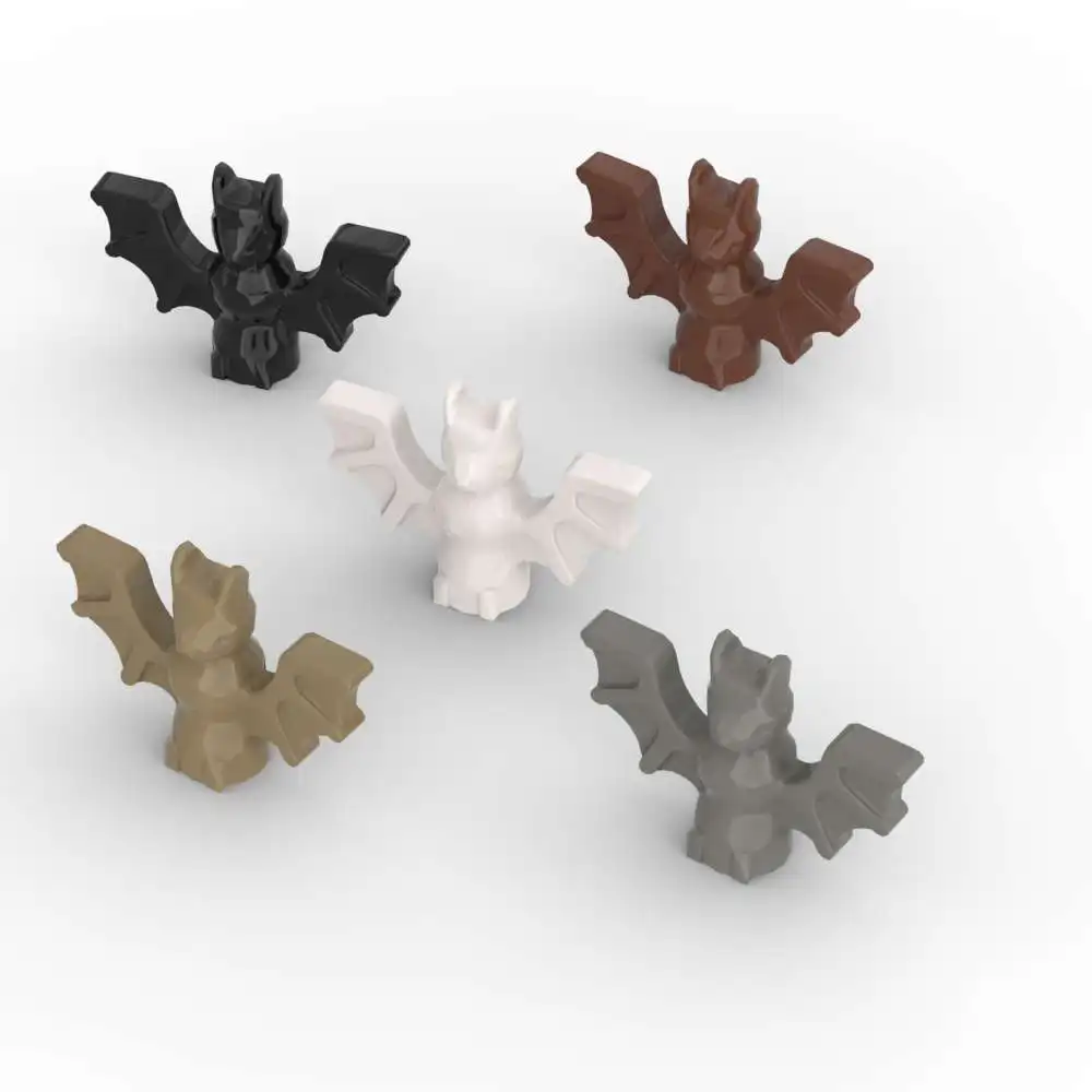 

MOC 10PCS Vampired Bat 30103 Building Blocks Puzzle Particle Kit Animal Tabletop Part Bricks Toy Kid Halloween Gift Dropshipping