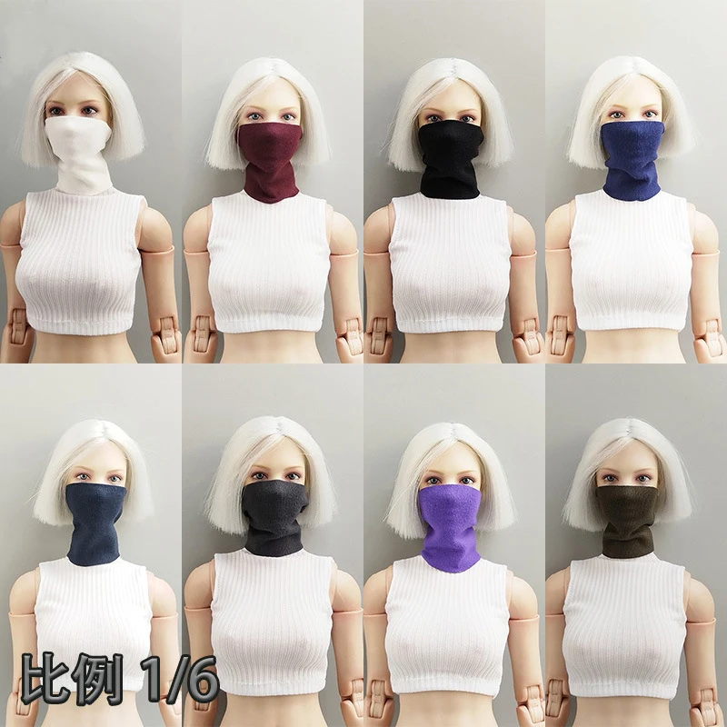 

1/6 Scale The Scarf Mask Is Not Dyed Clothing Model Accessories Fit 12" Female Male Soldier Seamless Figure Doll Body