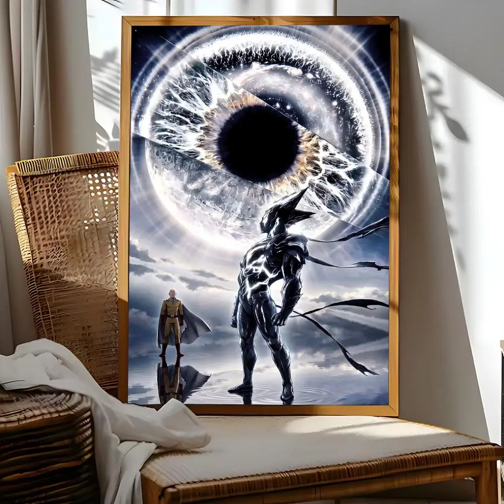 One-Punch Man Painting Calligraphy Frameless Poster Canvas Painting Wall Prints Picture For Living Room Home Decor - view 3