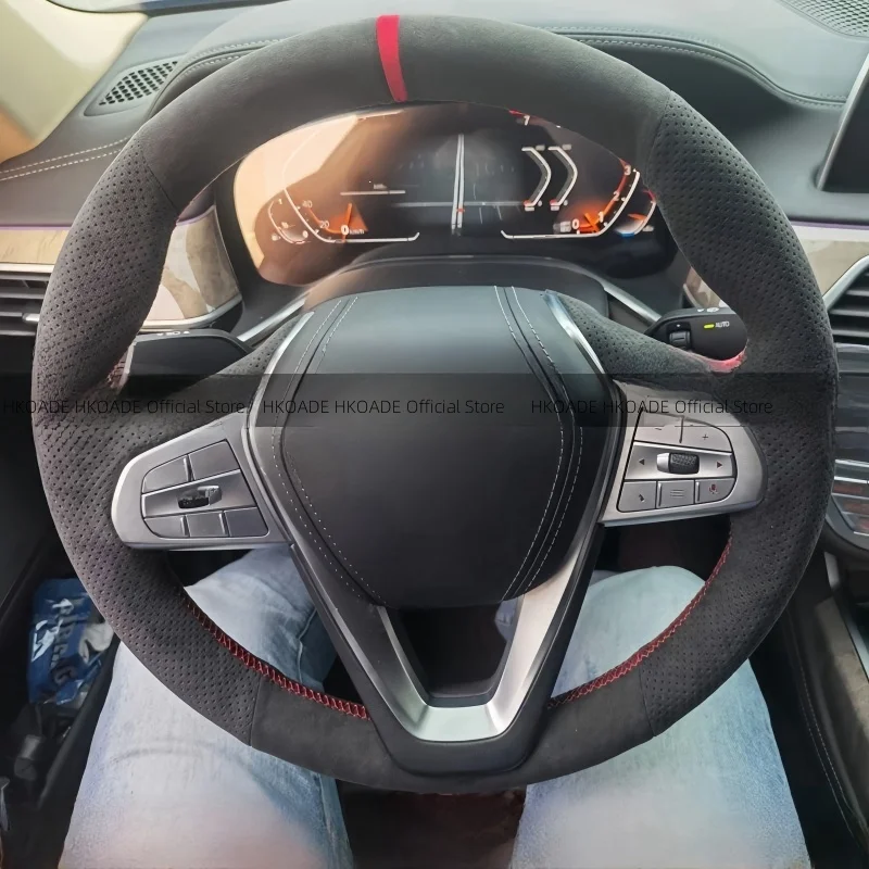 

Customize DIY Suede Leather Steering Wheel Cover For BMW G20 G21 G30 G31 G32 X3 G01 X4 G02 X5 G05 X7 G07 Z4 G29 Car Accessories