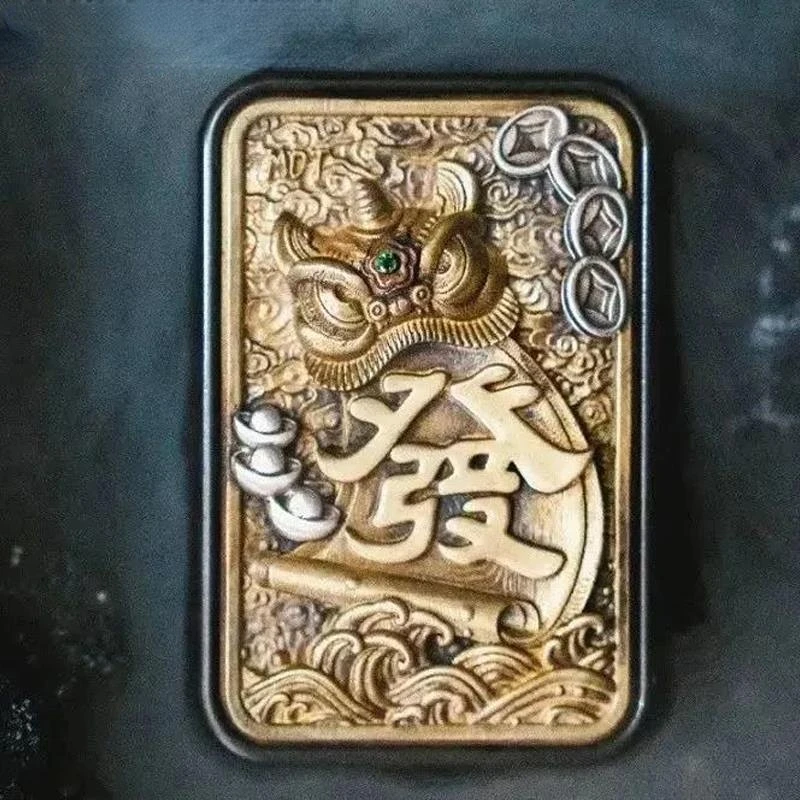 MOT Push Card Mahjong cyrkonu łatka Push suwak suwak metalowy Fidget zabawki dekompresyjne