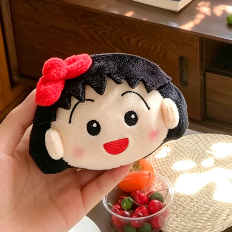 Cute Chibi Maruko Chan Plush Keychain Cartoon Plush Toy Kawaii Car Backpack Accessories Creativity Anime Peripherals Couple Gift view 5