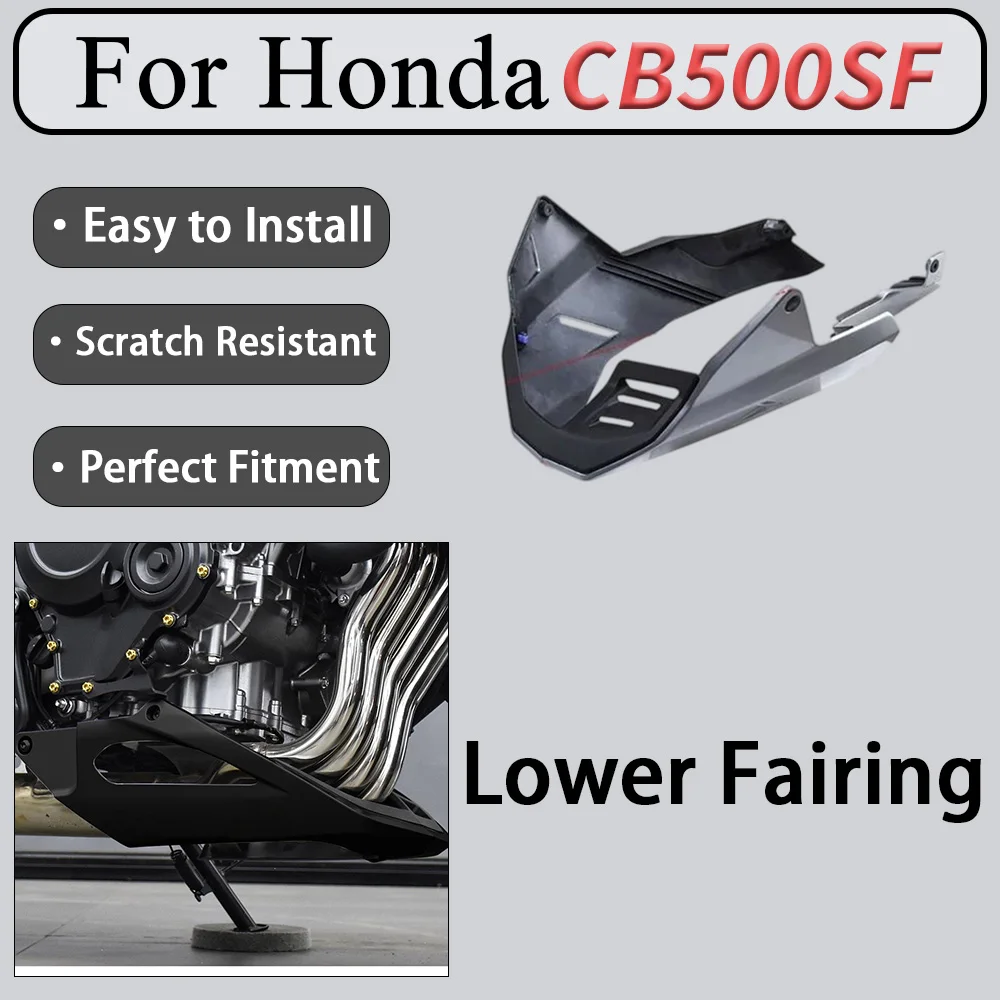 For Honda CB500SF Super Four Motorcycle Lower Faring Guard Full-Coverage Bottom Protection Road Gravel Blocker