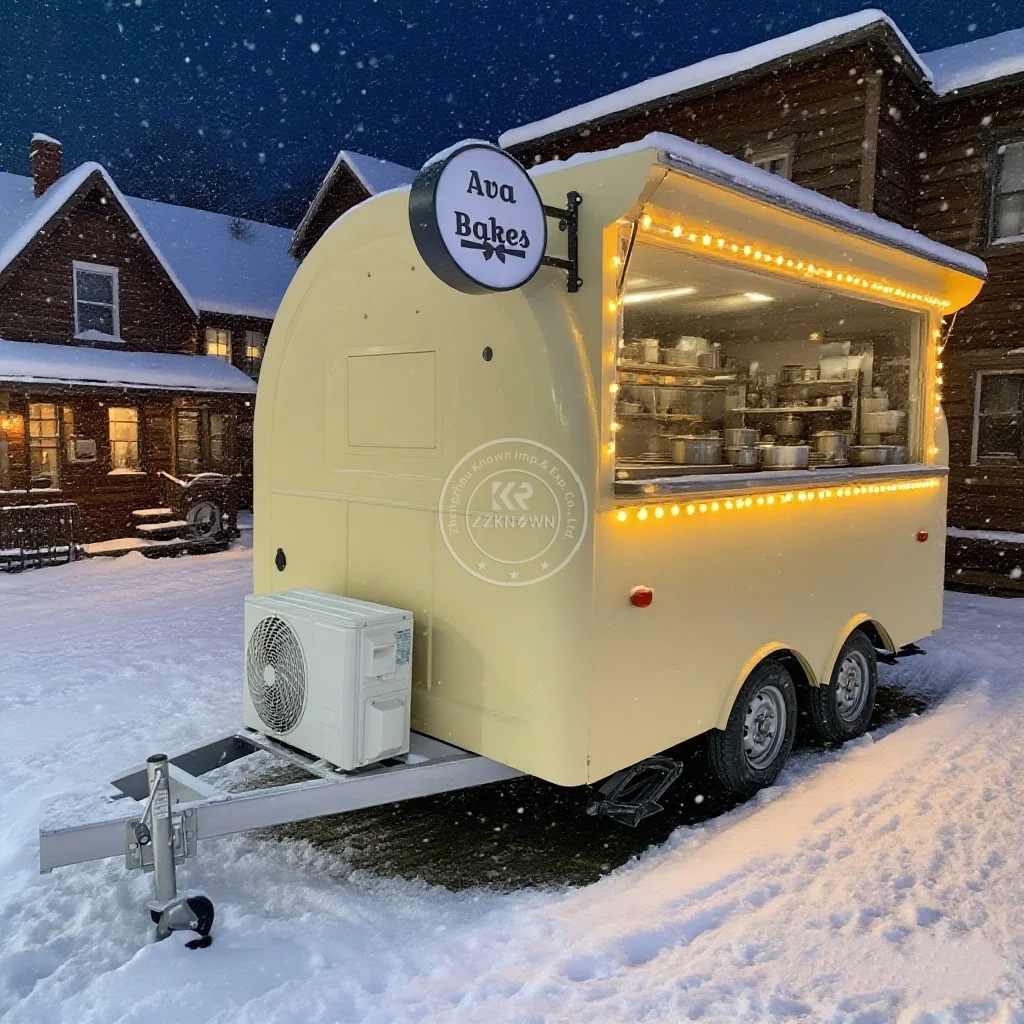 

Mobile Food Trailers Fully Equipped Prefab Container Restaurant Food Truck Taco Cart Coffee Bar Pizza Bbq Kiosk for Sale