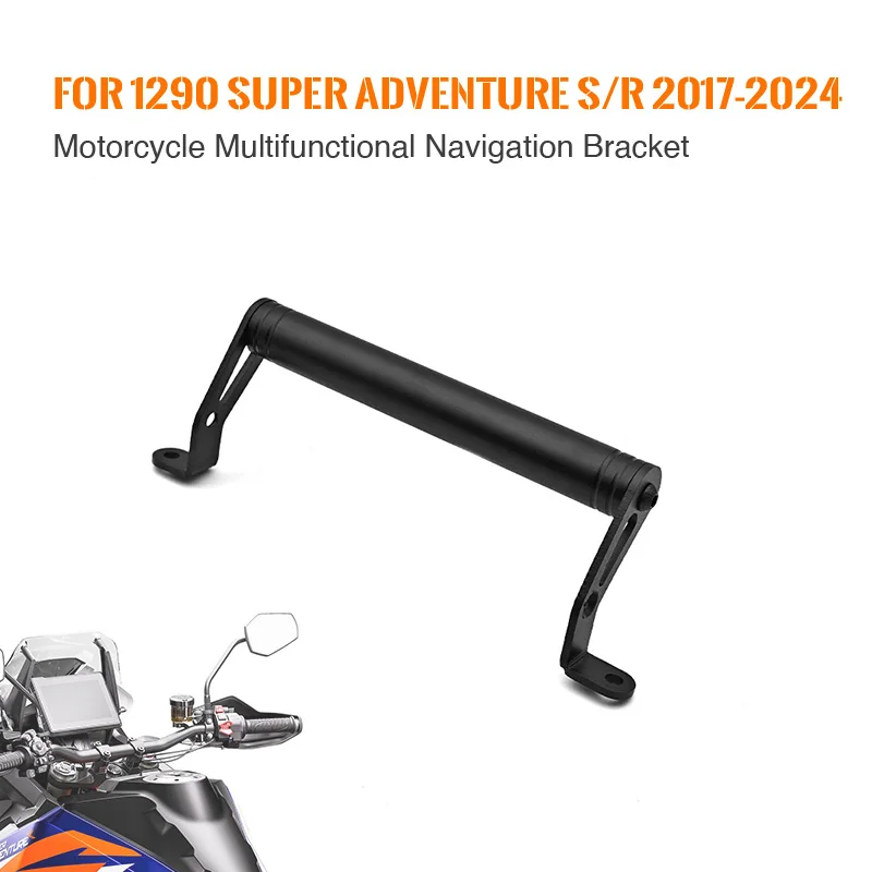 

for KTM 1290 ADV Super Adventure S R 2017-2024 Motorcycle Navigation Bracket Phone Holder GPS Mount Plate Bar Kit
