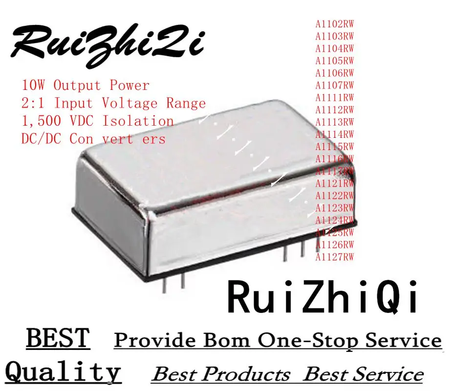 10PCS/LOT A1121RW A1122RW A1123RW A1124RW A1125RW A1126RW A1127RW 10W POWER 2:1 DC/DC CONVERTERS