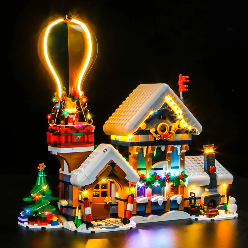 Lazishi LED Light 10339 Set Suitable for Santa\'s Post Office Building Blocks Gift (Lighting Accessories Only)