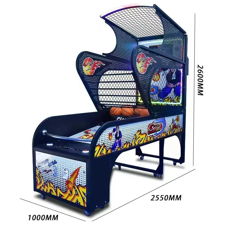 

New Promotional Hot Selling HUATOUCH Durable Indoor Arcade Basketball Game Console with Custom Logo Option for Game Centers
