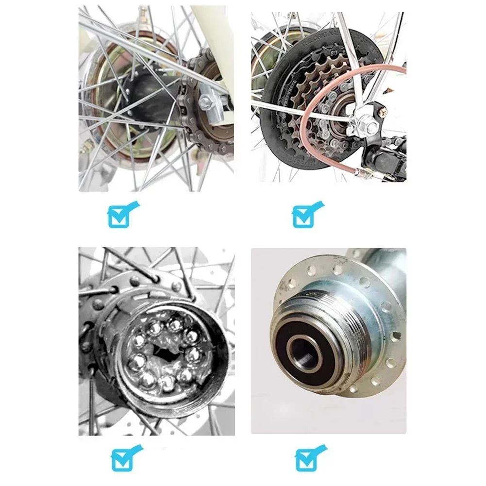 1 conjunto de eixo dianteiro e traseiro para mountain bike, liberação rápida com 6000 rolamentos para 6-8 velocidades, fácil de usar e instalar, acessórios de ciclismo