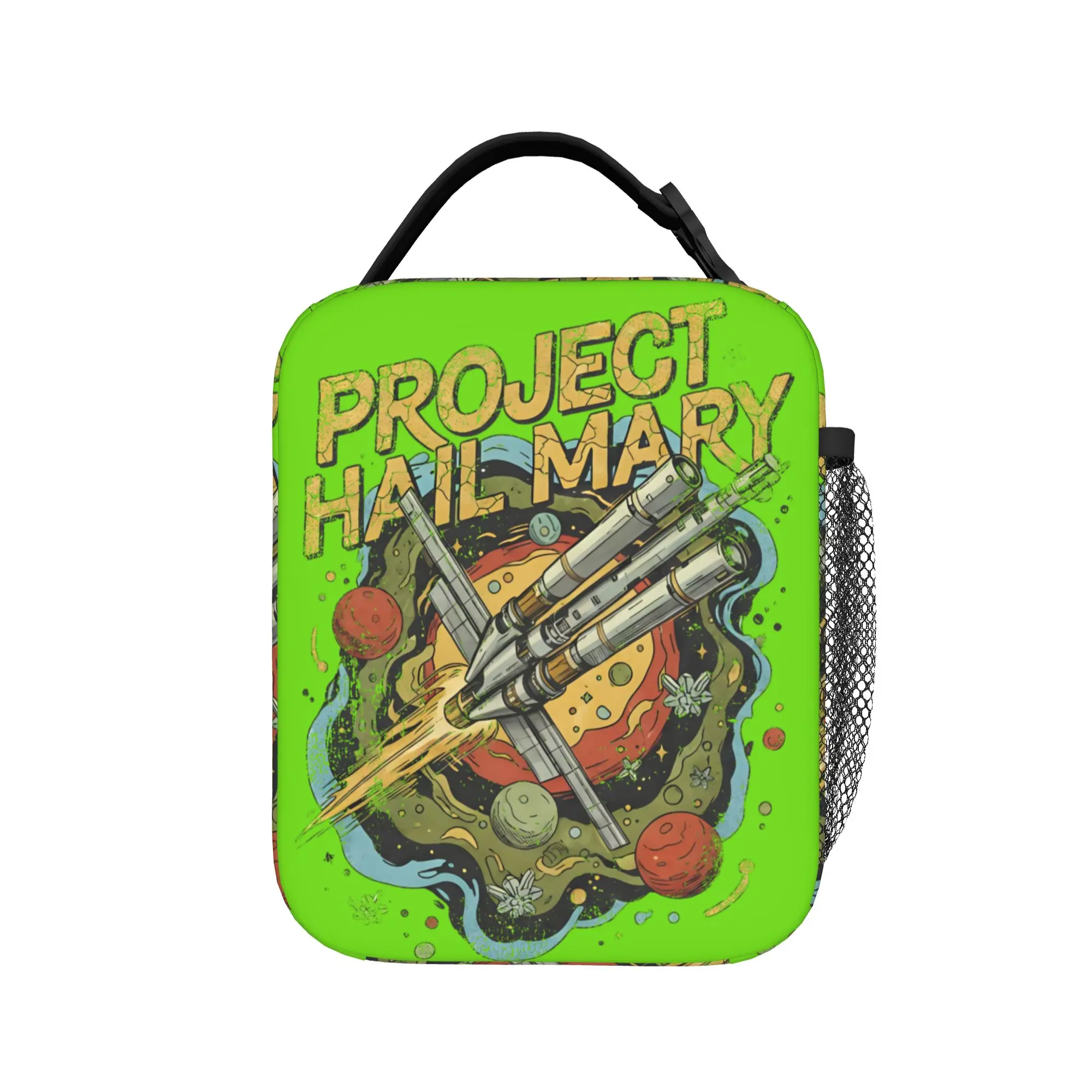 Project Hail Mary Space Ship Insulated Lunch Bags Thermal Bag Reusable,Meal Container  Portable Lunch Box Tote Food Storage Bags