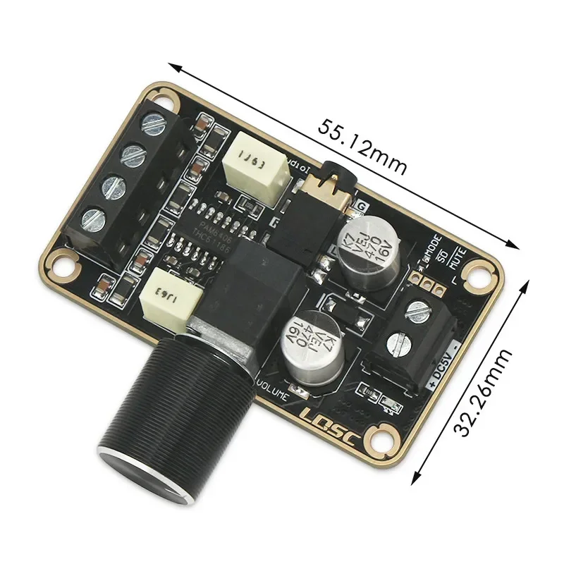 SOTAMIA PAM8406 Digital Power Amplifier Board 5W+5W Two Channel Stereo Class Sound Amplifier DIY Speaker Home Theater