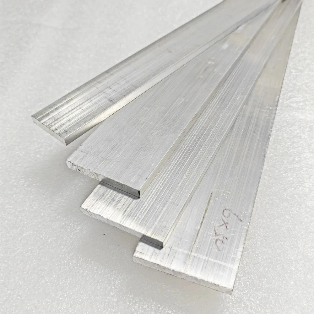 Barre plate en aluminium 6063, épaisseur 3mm 4mm 5mm 6mm 8mm 10mm 15mm 20mm 25mm, bloc de feuille de plaque d'aluminium solide CNC métal zéro coupe
