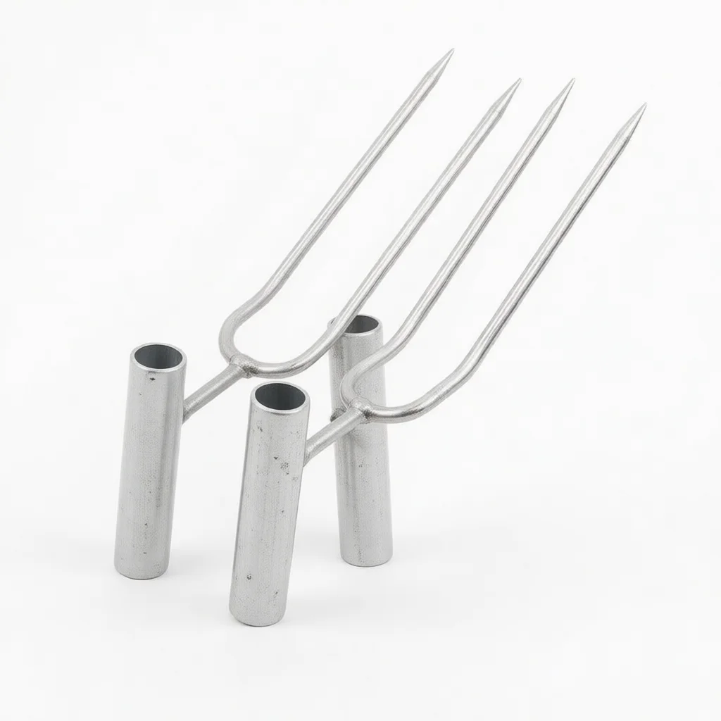 Ergonomic Handheld Two Prong Garden Tiller Tool For Soil Loosening Fertilizer Weeding Vegetables Flowers Plant Care