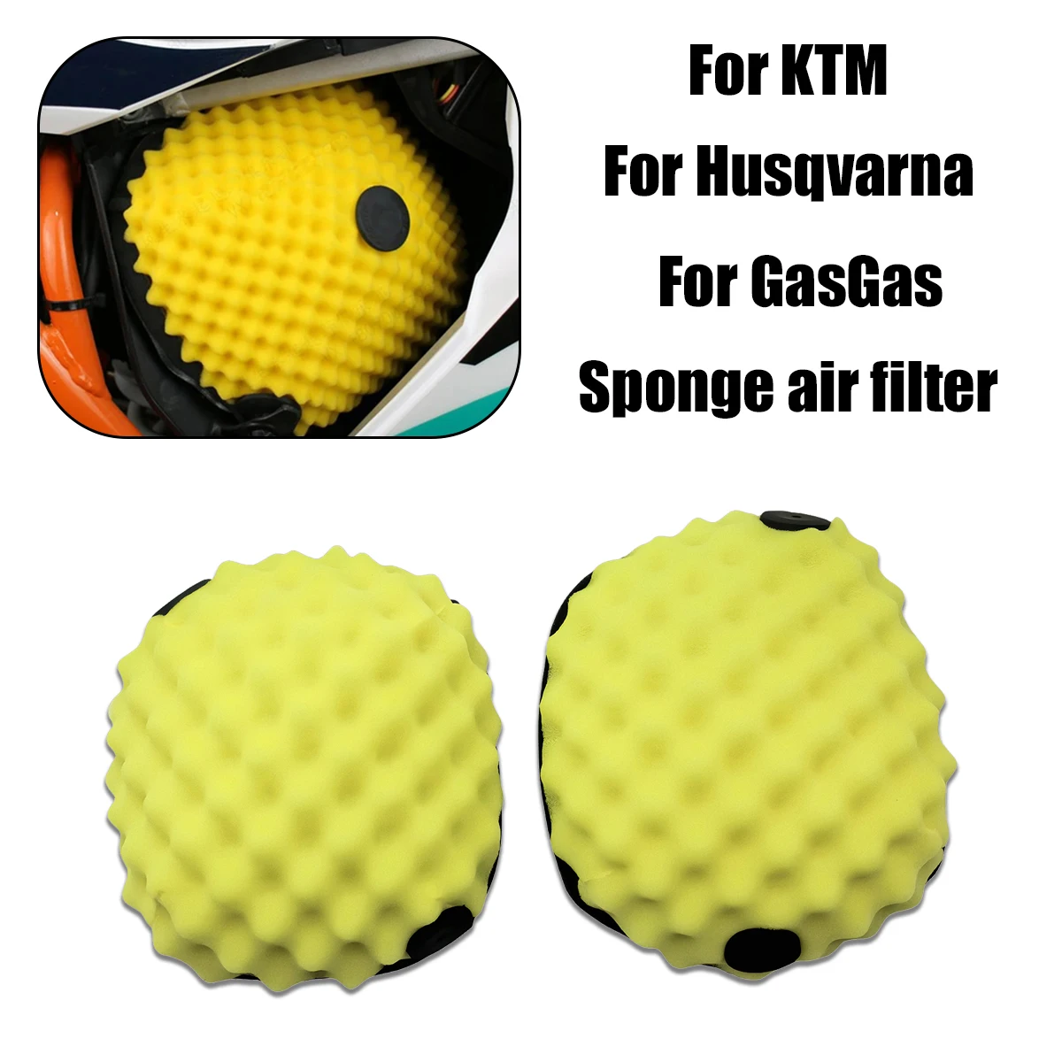 Motocross Air Filter Empty Filtration Foam Strainer Sponge Cleaner For KTM EXC EXCF XC XCF XCW XCFW SX SXF 2016-2022 2023 2024