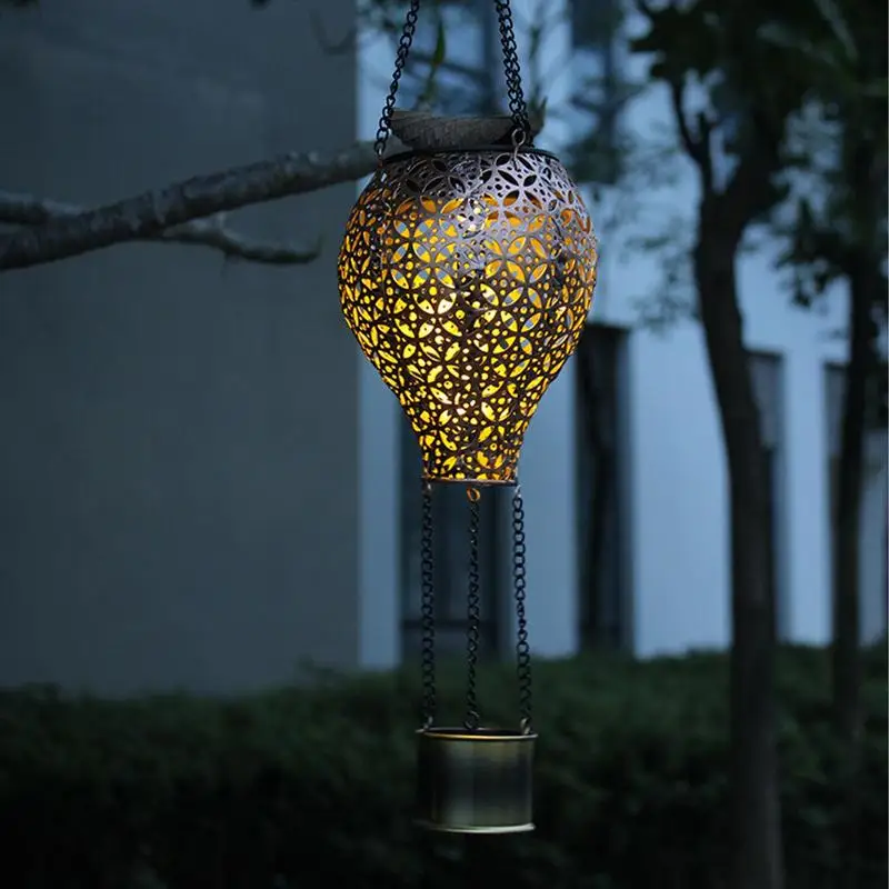 Solar Lantern Hot Air Balloon Eco-Friendly Solar Light Solar Lantern Energy-Efficient Weatherproof For Garden Outdoor Lights