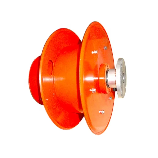Automatic Spring Cable Reel Drum Brush Gear Slip Ring Steel Construction Copper Conductor Rubber Insulation Stable Performance