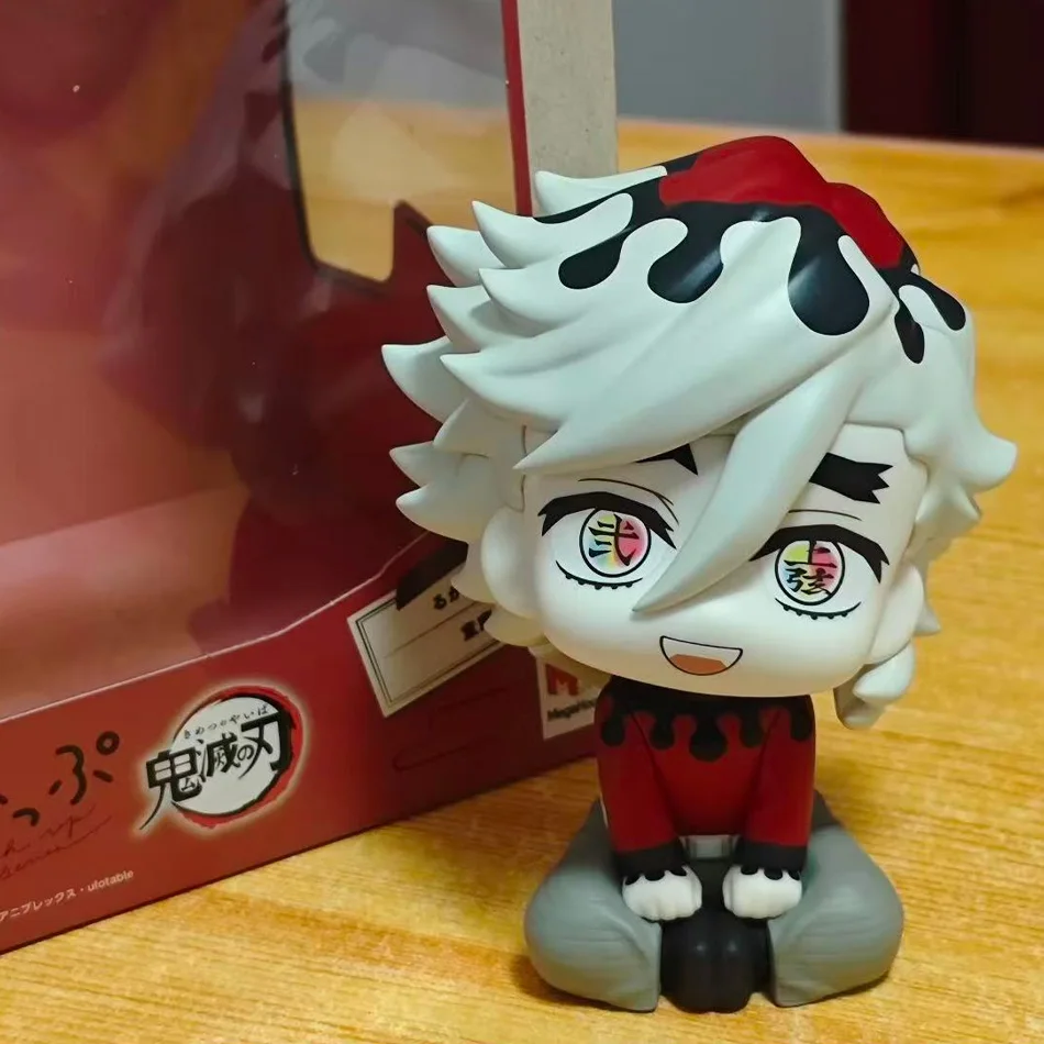 

Anime Demon Slayer Figure Toy Kimetsu no Yaiba Q Version Sitting Tanjiro Nezuko Inosuke Zenizu PVC Figurine Model Doll Gifts