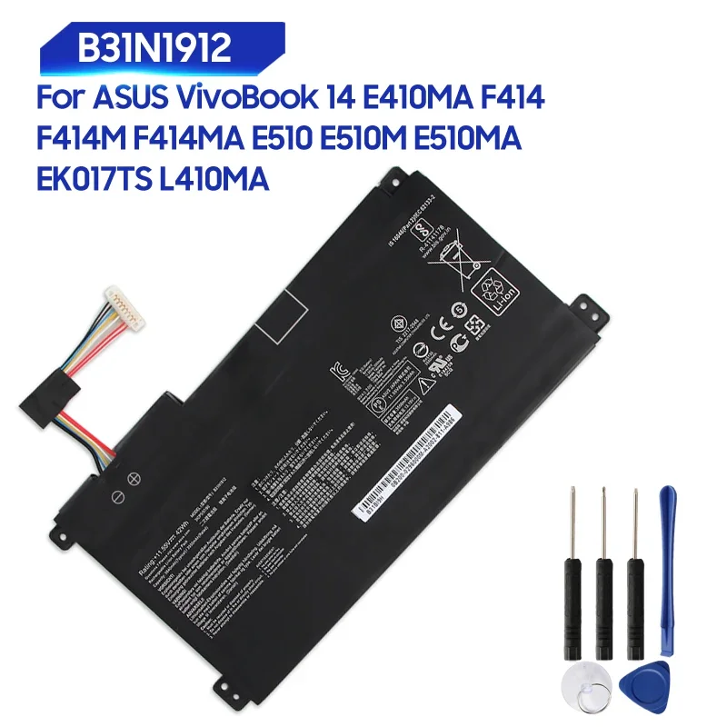 Replacement New Battery C31N1912 For ASUS VivoBook 14 F414 F414M E410MA-EK018TS BV162T E510 E510M B31N1912 L410MA E510MA EK017TS