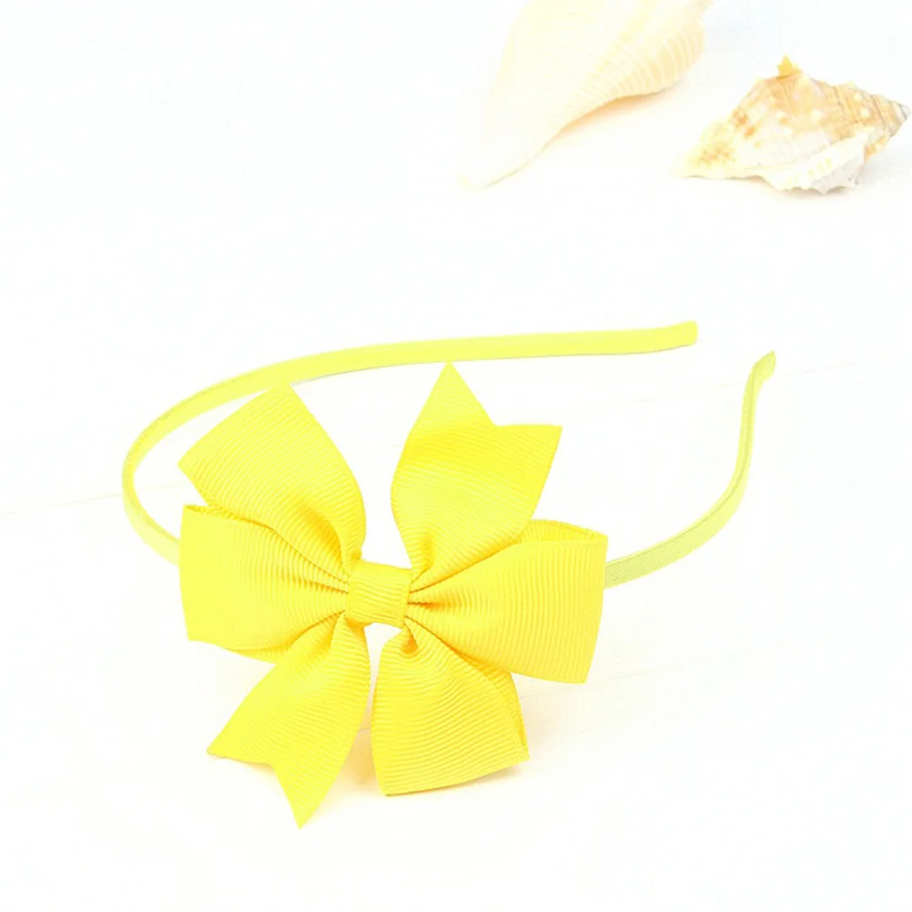 

8Pcs Bow Knot Headbands Girls Grosgrain Ribbon Hair Bows Soft Fabric Fashion Hairbands for Daily Wear Party Gifts