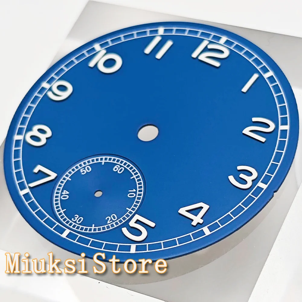 6498 Tarcza 37 mm Czarny Biały Niebieski Tarcza zegarka Zielony Świecący Pasuje do mechanizmu serii ETA 6498 Seagull ST3620 — zdjęcie 6