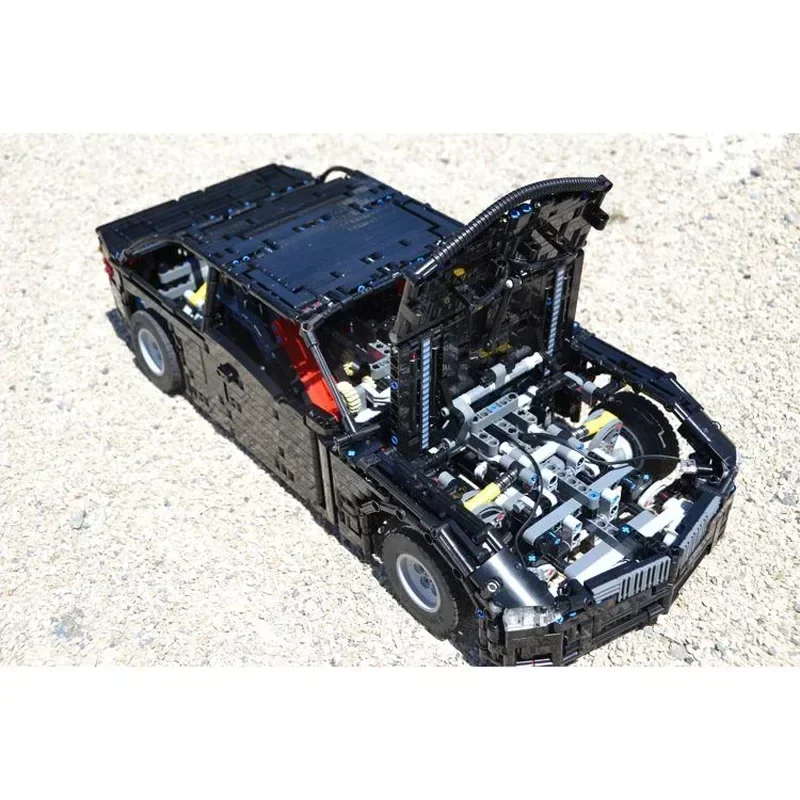

MOC-15716BlackClassic ElectricRCM3 Суперкар гоночные блоки Mold2252partsMOC креативные строительные блоки на день рождения для мальчиков и детей, игрушки в подарок