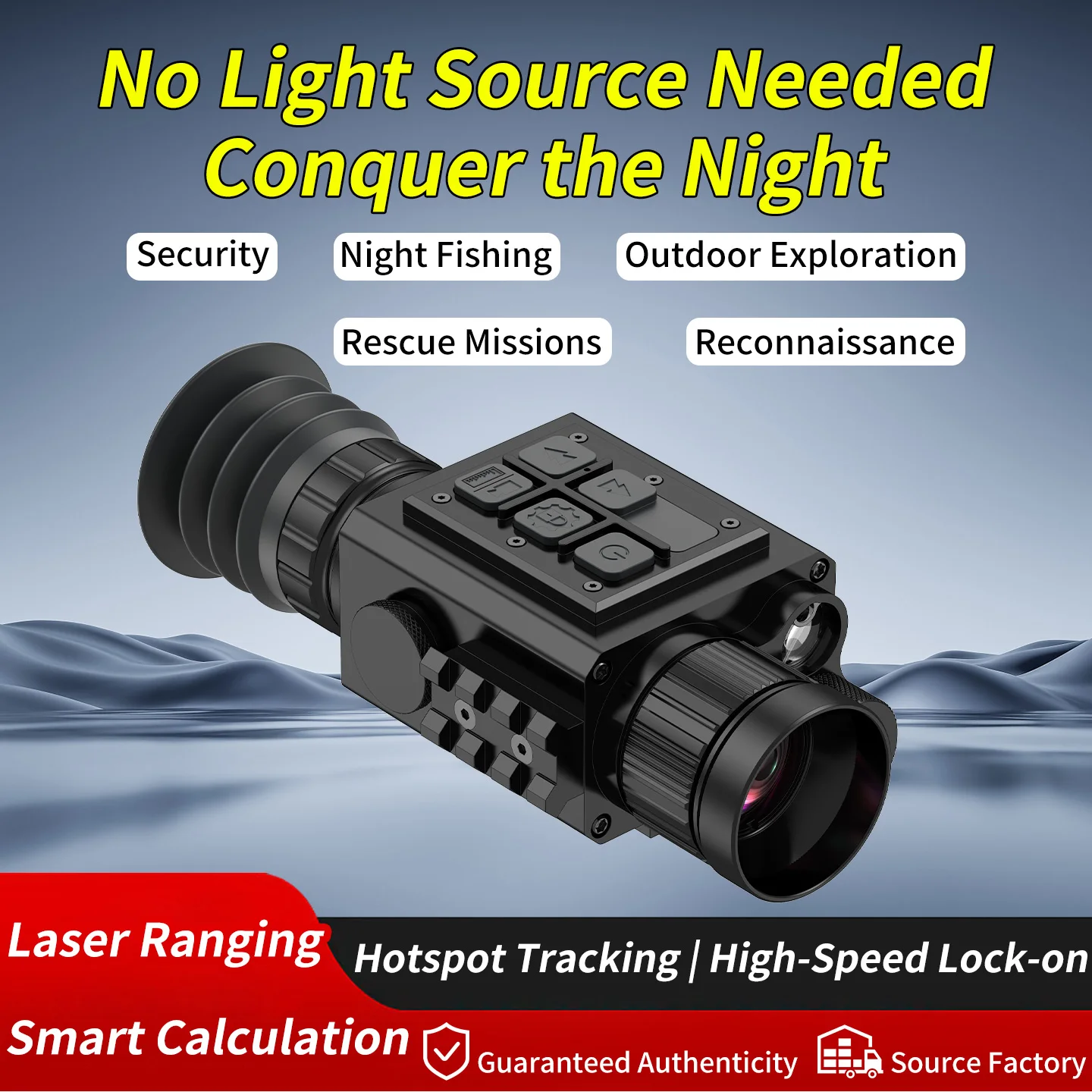 NVH PULSVISION A103 Thermal Imaging Scope 384x288 Monocular Long Range Detection Intelligent Ballistic Reticle for Hunting