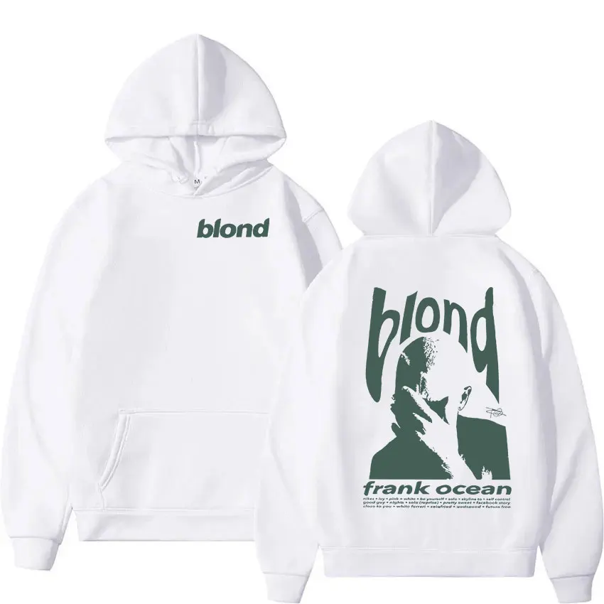 Rapper Frank New Album Print Hoodie Men Hip Hop Clothing Blond Pullover Sweatshirt Unisex Fashion Casual Ocean Oversized Hoodies