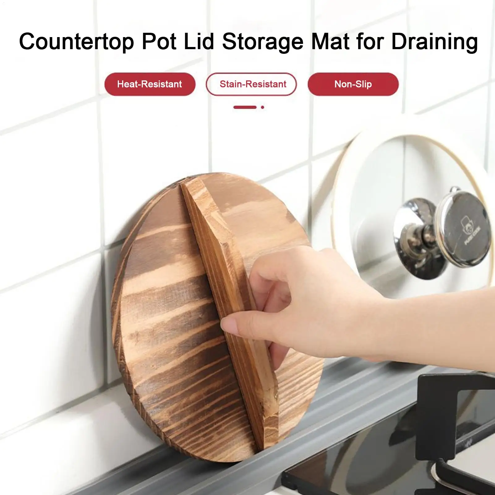Kitchen Sink Dish Drying Mat Dishwasher Safe Counter Protector Edge Silicone Dish Drainer Mat For Pot Lid Cup Bottle Glassware