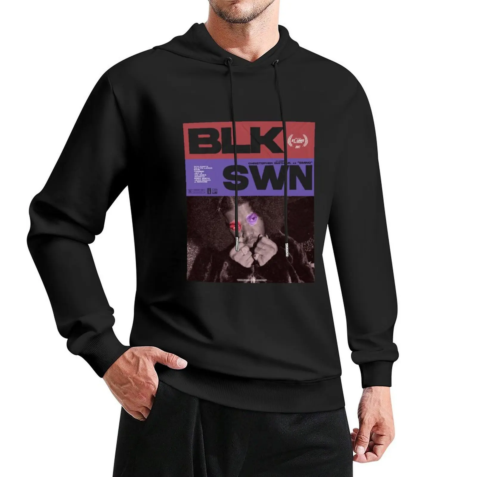 BLK SWN SMINO Pullover Hoodie autumn clothes mens designer clothes streetwear men japanese hoodie