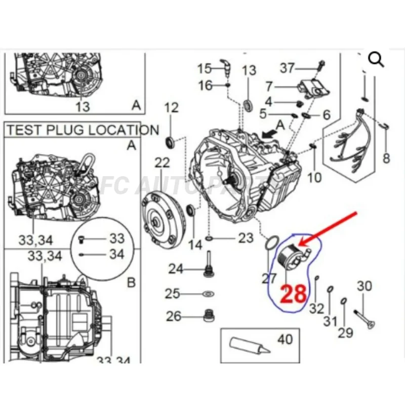 32910TFG020 Cooler Assy-oil For Ssangyong Tivoli/xlv (After 20150315 GSL G16F)