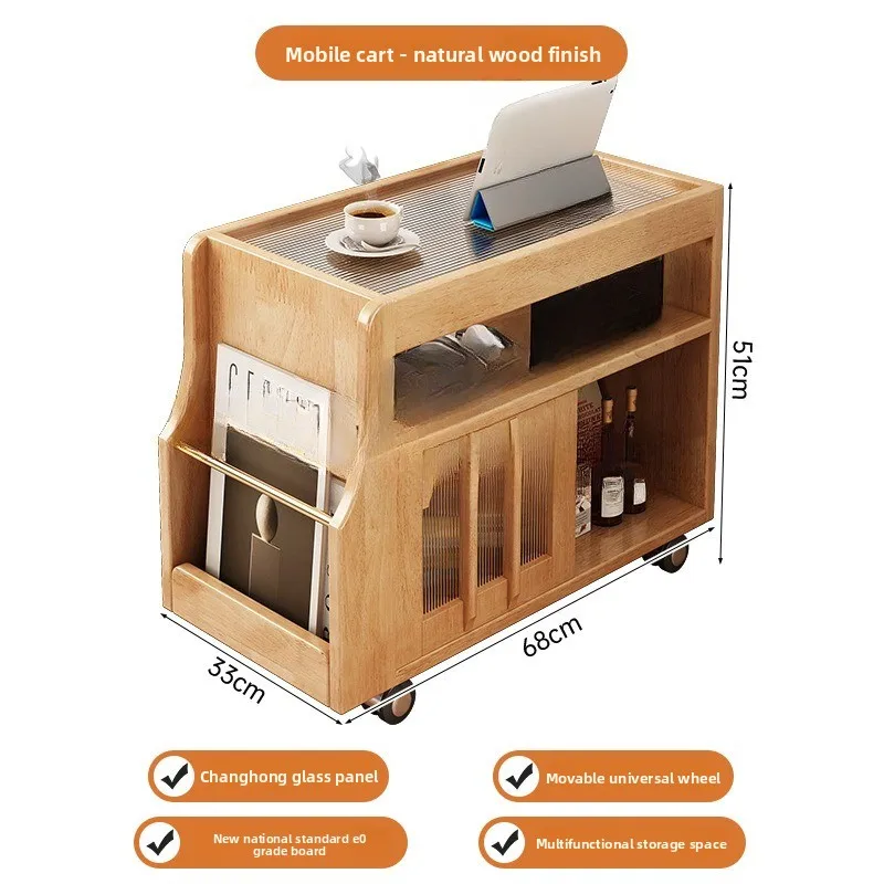 Living room household tea table sofa side cabinet trolley locker