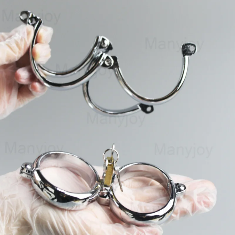 أصفاد معدنية بيضاوية للجنسية BDSM قيود عبودية أصفاد جنسية أصفاد للكاحل ألعاب جنسية للكبار أدوات الرقيق ألعاب للأزواج