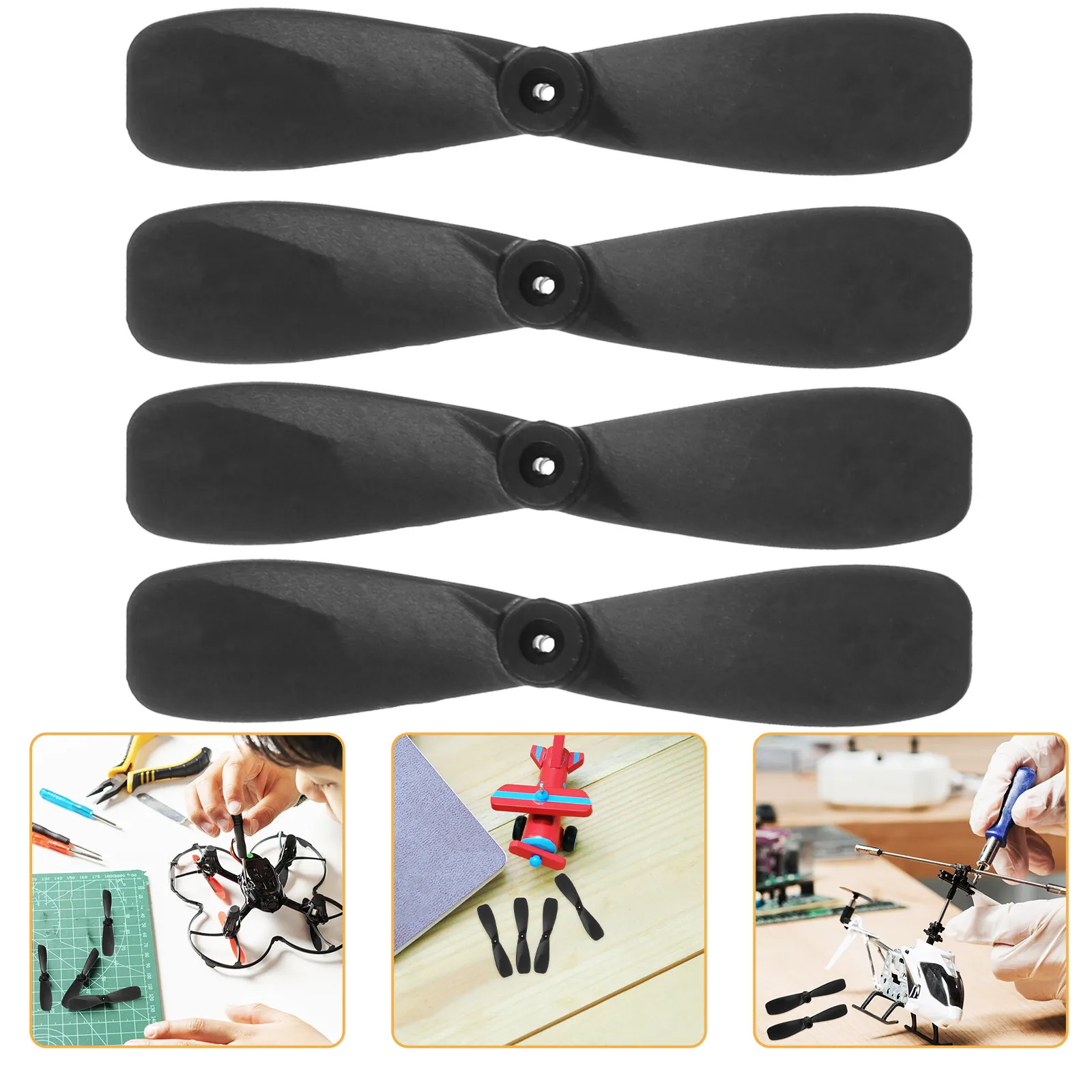 

4Pcs Sensing Airplane Propeller Blades for Children Compact Fingertip Reliable Rc Aircraft DIY Airplane Parts