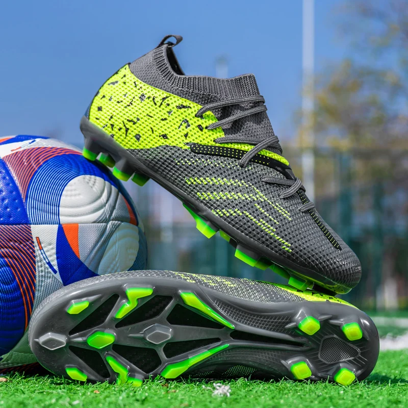 Scarpe da calcio da uomo di alta qualità Scarpe da calcio da allenamento FG Scarpe da ginnastica antiscivolo per erba artificiale Scarpe da calcio per esterni della lega sociale