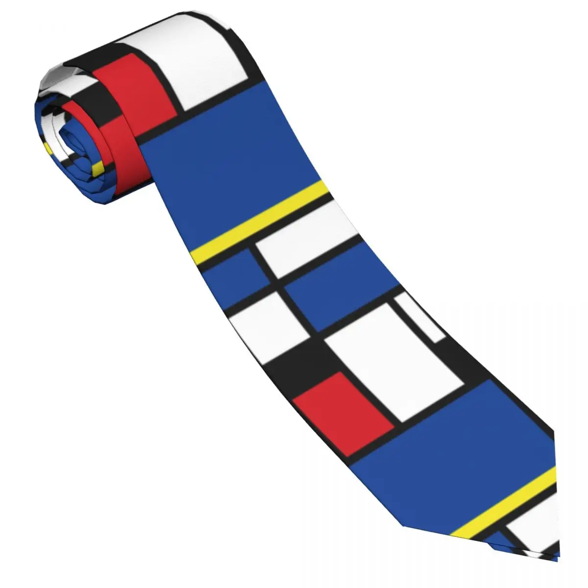 Abstract De Stijl Tie New Minimalist Custom Neck Ties Classic Casual Collar Tie Men Wedding Necktie Accessories