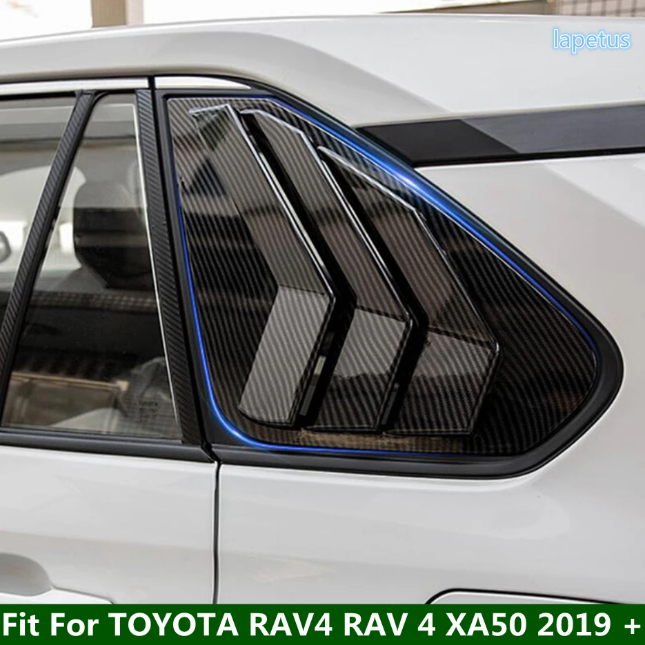 

Car Accessories Side Vent Window Louvers Rear Quarter Spoiler Panel Trim Cover Fit For TOYOTA RAV4 RAV 4 XA50 2019 - 2023 Black