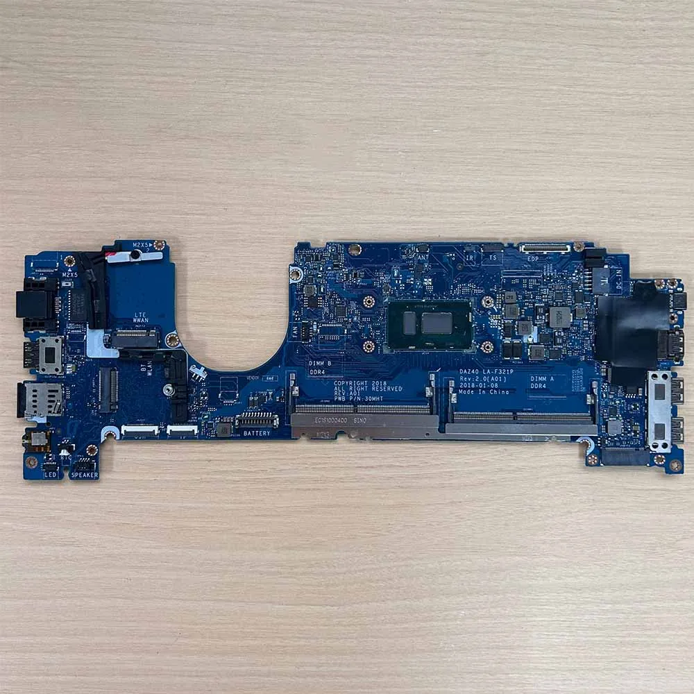 LA-F321P For DELL Latitude 7490 E7490 With I5-8350 I7-8650 Laptop Motherboard Notebook Mainboard Accessories Tested 100% Work