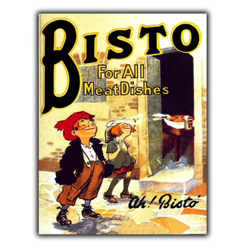 SIGN METAL WALL PLAQUE BISTO gravy Vintage Retro KITCHEN Advert Poster art print