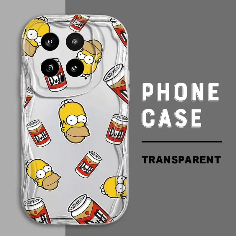 Simpsons Family Wave Soft Phone Case For Xiaomi Mi 11 Lite 12T Pro Poco X3 Pro X5 5G X3 NFC Fundas TPU silicone