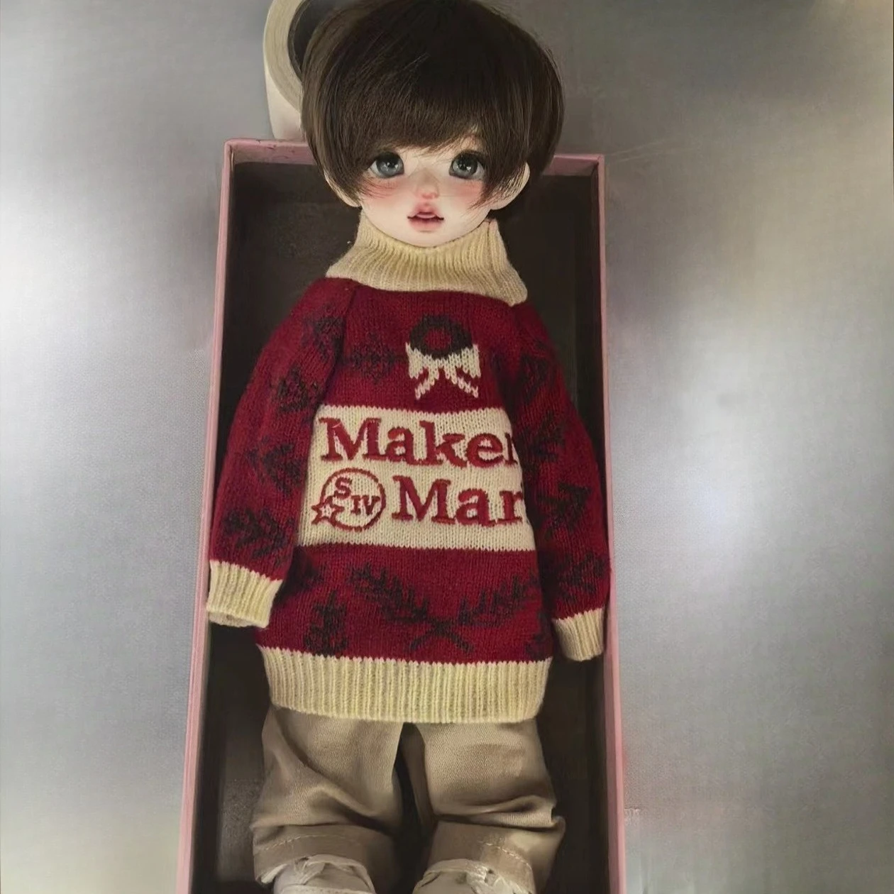 1/6 Puppenkleidung Weihnachtspullover für 30cm Männliche und Weibliche Bjd-Puppen Kleidung Verkleidungsspielzeug Puppenhaus-Zubehör, Ohne Puppe